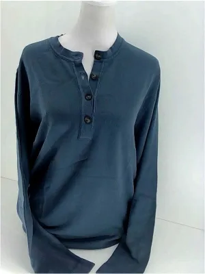 Lafaurie Mens Baleares Long Sleeve Pullover Size Medium Light Blue